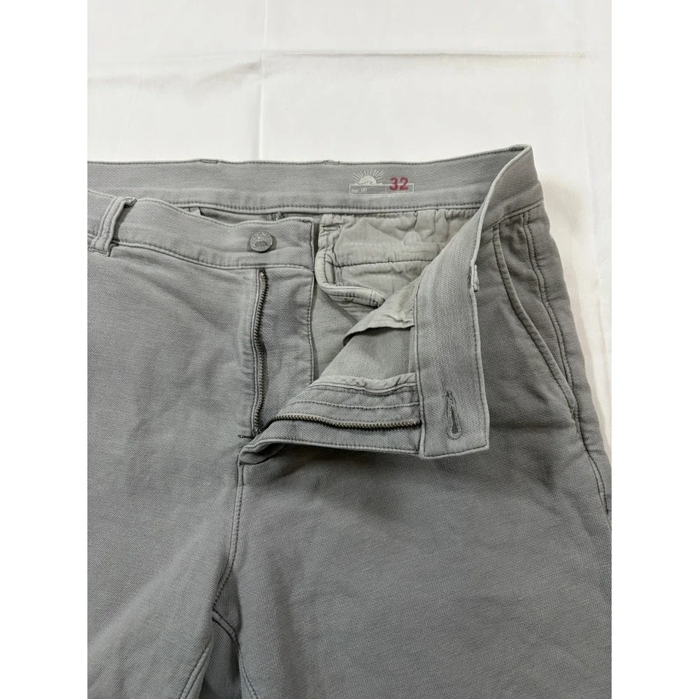 Faherty Brand Mens All Day Shorts Grey Flat Front Casual Beach Size 32